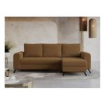 Narożnik HUGO L - uniwersalny - brązowy, boucle