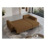 Narożnik HUGO L - uniwersalny - brązowy, boucle