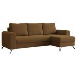 Narożnik HUGO L - uniwersalny - brązowy, boucle