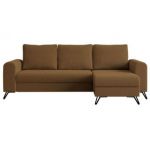 Narożnik HUGO L - uniwersalny - brązowy, boucle