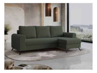 Narożnik HUGO L - uniwersalny - zielony, boucle