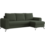 Narożnik HUGO L - uniwersalny - zielony, boucle