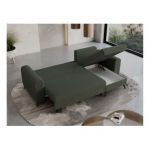 Narożnik HUGO L - uniwersalny - zielony, boucle