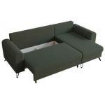 Narożnik HUGO L - uniwersalny - zielony, boucle