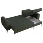 Narożnik HUGO L - uniwersalny - zielony, boucle