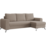 Narożnik HUGO L - uniwersalny - jasnobrązowy, boucle