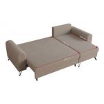 Narożnik HUGO L - uniwersalny - jasnobrązowy, boucle