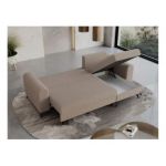 Narożnik HUGO L - uniwersalny - jasnobrązowy, boucle