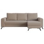 Narożnik HUGO L - uniwersalny - jasnobrązowy, boucle