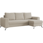 Narożnik HUGO L - uniwersalny - kremowy, boucle