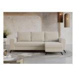 Narożnik HUGO L - uniwersalny - kremowy, boucle