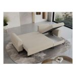 Narożnik HUGO L - uniwersalny - kremowy, boucle