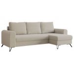 Narożnik HUGO L - uniwersalny - kremowy, boucle