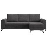 Narożnik HUGO L - uniwersalny - ciemnoszary, sztruks