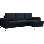 Narożnik HUGO L - uniwersalny - ciemnoniebieski, sztruks