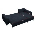 Narożnik HUGO L - uniwersalny - ciemnoniebieski, sztruks