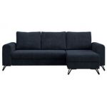 Narożnik HUGO L - uniwersalny - ciemnoniebieski, sztruks