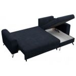 Narożnik HUGO L - uniwersalny - ciemnoniebieski, sztruks