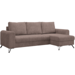 Narożnik HUGO L - uniwersalny - różowy, sztruks