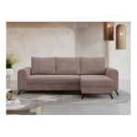 Narożnik HUGO L - uniwersalny - różowy, sztruks