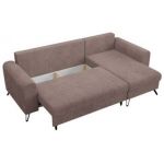 Narożnik HUGO L - uniwersalny - różowy, sztruks