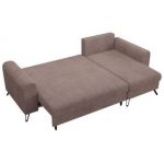 Narożnik HUGO L - uniwersalny - różowy, sztruks