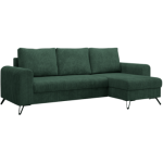 Narożnik HUGO L - uniwersalny - zielony, sztruks