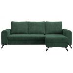 Narożnik HUGO L - uniwersalny - zielony, sztruks