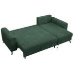 Narożnik HUGO L - uniwersalny - zielony, sztruks