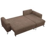 Narożnik HUGO L - uniwersalny - jasnobrązowy, sztruks