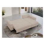 Narożnik HUGO L - uniwersalny - beżowy, sztruks