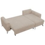 Narożnik HUGO L - uniwersalny - beżowy, sztruks