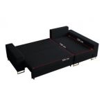 Narożnik DORIAN L - uniwersalny - czarny, boucle