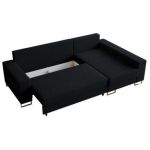 Narożnik DORIAN L - uniwersalny - czarny, boucle