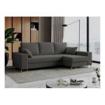 Narożnik DORIAN L - uniwersalny - ciemnoszary, boucle