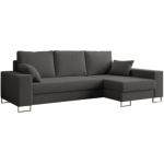 Narożnik DORIAN L - uniwersalny - ciemnoszary, boucle