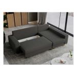 Narożnik DORIAN L - uniwersalny - ciemnoszary, boucle