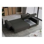 Narożnik DORIAN L - uniwersalny - ciemnoszary, boucle