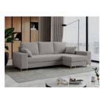 Narożnik DORIAN L - uniwersalny - jasnoszary, boucle