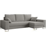 Narożnik DORIAN L - uniwersalny - jasnoszary, boucle