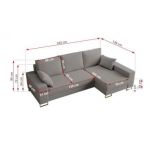 Narożnik DORIAN L - uniwersalny - jasnoszary, boucle