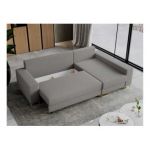 Narożnik DORIAN L - uniwersalny - jasnoszary, boucle