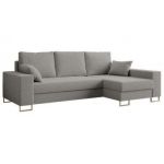 Narożnik DORIAN L - uniwersalny - jasnoszary, boucle