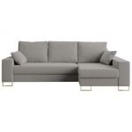 Narożnik DORIAN L - uniwersalny - jasnoszary, boucle