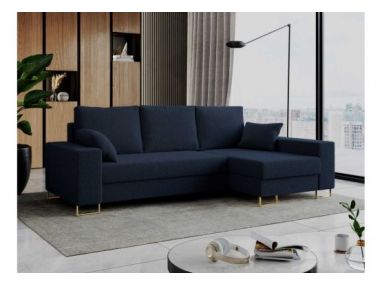 Narożnik DORIAN L - uniwersalny - ciemnoniebieski, boucle