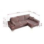 Narożnik DORIAN L - uniwersalny - różowy, boucle