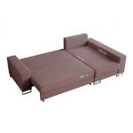 Narożnik DORIAN L - uniwersalny - różowy, boucle