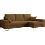 Narożnik DORIAN L - uniwersalny - brązowy, boucle