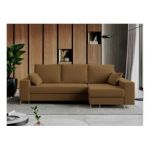 Narożnik DORIAN L - uniwersalny - brązowy, boucle