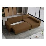 Narożnik DORIAN L - uniwersalny - brązowy, boucle